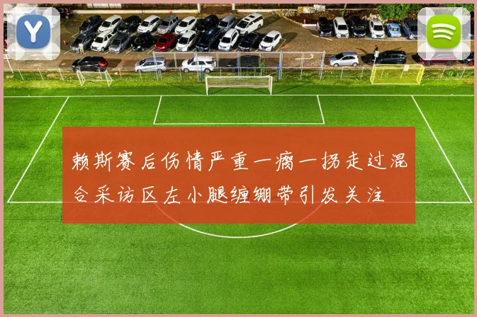 赖斯赛后伤情严重一瘸一拐走过混合采访区左小腿缠绷带引发关注